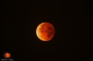 Luna “roja” en el máximo de la totalidad del eclipse del 15 de abril 2014